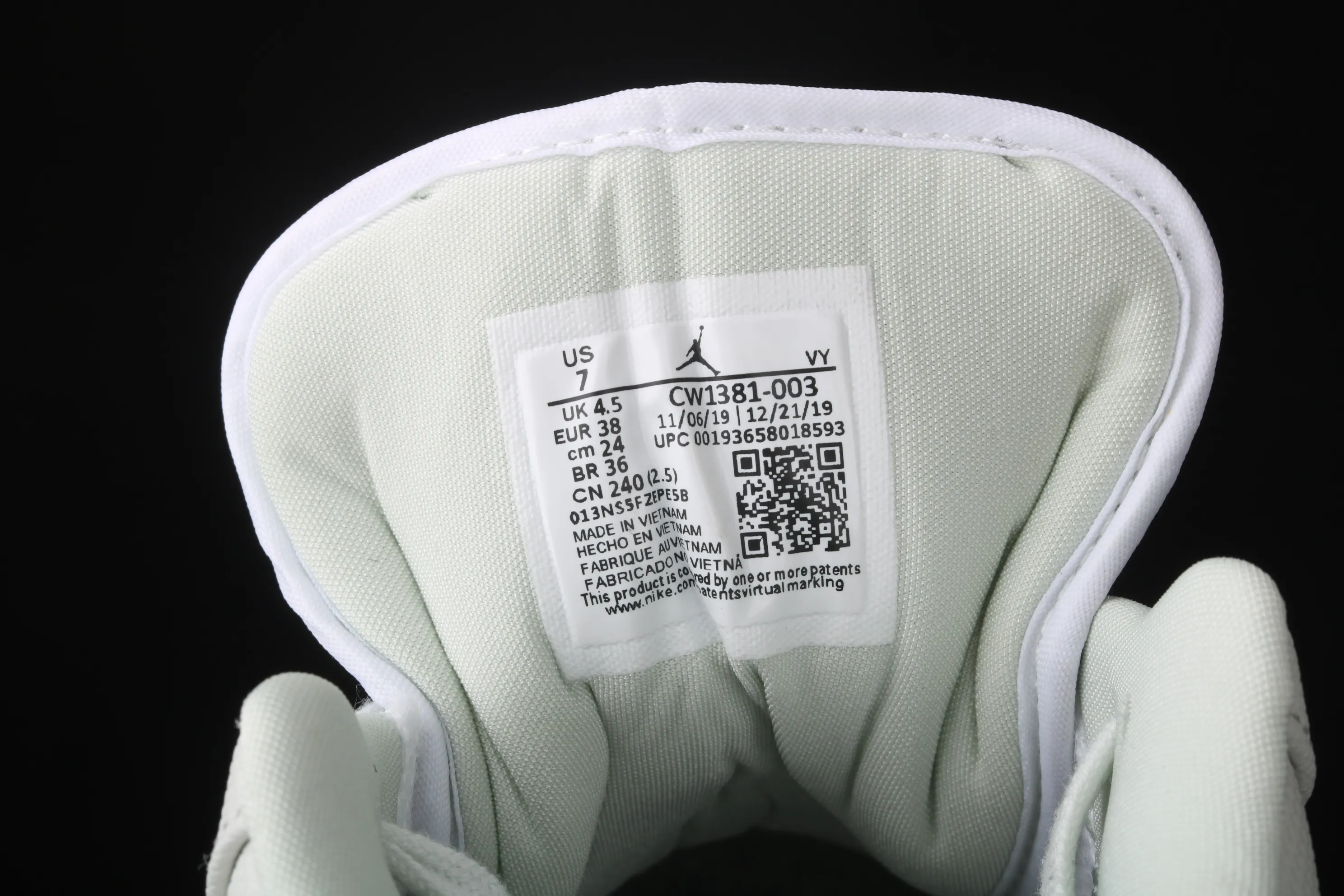 All categories Air Jordan Jordan series basketball shoes Air Jordan 1 Low Air Jordan 1 Low "Spruce Aura" AJ1 Joe 1 spruce fairy color CW1381-003